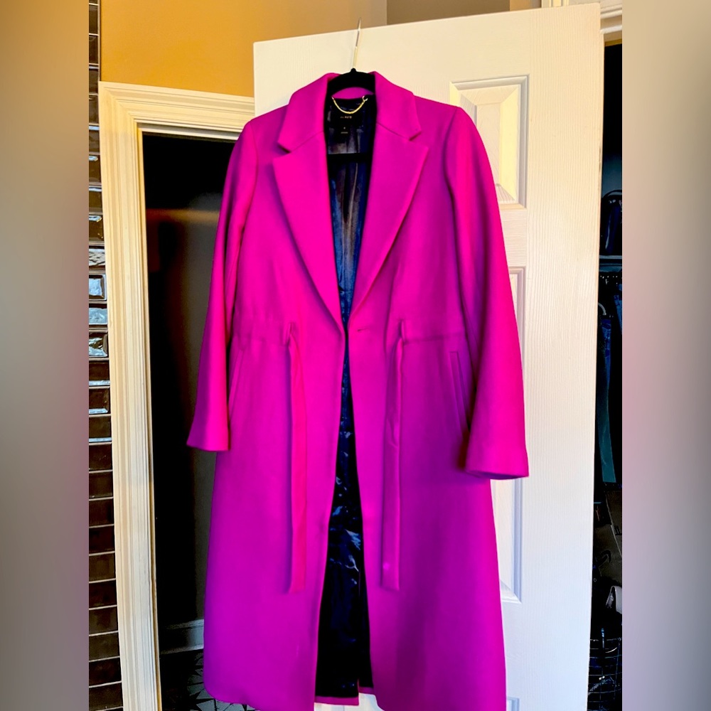 Ladies J Crew coat Size 2 Magenta